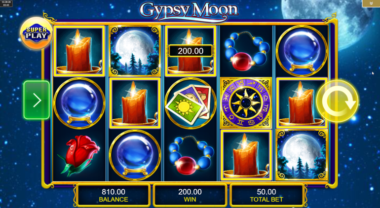Gypsy Moon เกมสล็อตเล่นง่าย