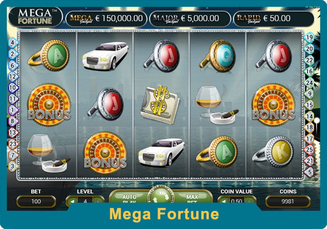รีวิวเกมสล็อต Mega Fortune โบนัสแตกง่าย